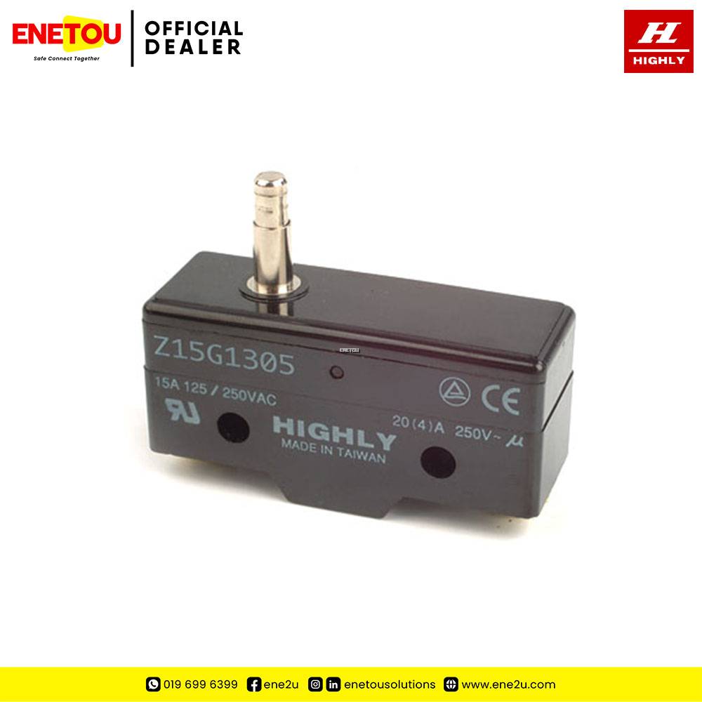 HIGHLY Z15G1305 SNAP ACTION SWITCH SLIM SPRING PLUNGER
